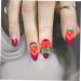 FRCOLOR 180 Pcs Nail Fruits Decoration Cute Lip Gloss Tool Nail Decoration Fruit Slices Cherry Fruit Flatback Lip Gloss Kit to Nail Art Charms Hair Red Resin Nail Supplies Strawberry 3d - Buy Online on SooperMarket.com