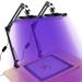 Pllieay 2 Pack 25W LED UV Screen Printing Exposure Light, Screen Printing lamp with Adjustable Light Stand, LED Exposure Unit Exposure Lamp for Screen Print Exposing Cyanotypes Photo Emulsion