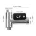 Shower Thermometer G1/2 5-85 C LED Display, Easy Installation - 0.5 C Accuracy, Silver - Buy Online on SooperMarket.com