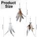 MWOOT 6pcs Cat Feather Toys with Bells Feather Toys Spinning Attachment for Indoor Cats and Kitten Catcher Replacement Feather Refills with Bells Feather Cat Toys for Playing Catcher and Exercising - Buy Online on SooperMarket.com
