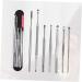 7-Piece Stainless Steel Ear Cleaning Tools Set - Ear Care Kit for Gentle Ear Cleaning and Nursing - Buy Online on SooperMarket.com