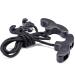 Crossbow Cocking Device Double Handle Crossbows Rope Cocker Aid Cocking String Tool Black