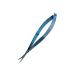Sandbros Cuticle Scissors Extra Fine Nail Scissors Cuticle Trimmer Fine Pointed Tip for Dry Dead Skin Skin Care Eyebrow Eyelash Trim Nail and Dry Skin Blue Curved. Half Black Curved