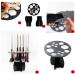 14-Hole Makeup Brush Holder Tree - Collapsible Acrylic Organizer for Air Drying - Black Cosmetics Stand - Buy Online on SooperMarket.com