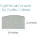 Toebox Toeburst Prevention Insert/Patch - Grey Heel Patch | Protect & Repair Holes - Buy Online on SooperMarket.com