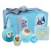 Bomb Cosmetics Shake Christmas (shake up Christmas) gift pack with handmade bombs bathing melts and soap panes handmade and free of animal experiments contains 5 packs 500g