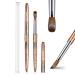 Shine Chance Acrylic Nail Brush Size 12  100% Real Kolinsky Art Nail Brush for Acrylic Powder Application  Handmade Women Manicure Nail Extension Tool for Professional DIY Home Salon and Beginners 12