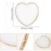 Gjinxi Resin Nail Art Palette Makeup Palettes Nail Mixing Palette Polish Color Mixing Plate Golden Edge Heart Shaped Nail Art Display Holder Display Board Heart Shape Cosmetic Mixing Tools - Buy Online on SooperMarket.com