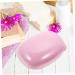 Anneome 2pcs Soap Box Bathroom Soap Holder Container with Lid Plastic Containers Soap Bar Bathroom Supplies Bar Soap Holder To Go Shower Soap Container Pink or Travel Soap Dish With Cover Pink 11.5X8X5CM - Buy Online on SooperMarket.com