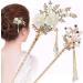 Minkissy 1PC Flower Pearl Hair Chopstick Alloy Hair Pin Chopsticks with Tassel Vintage Hair Stick for Girls Women - Buy Online on SooperMarket.com