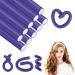 AOOWU 10 Pcs Flexi Rods for Hair Heatless Hair Rollers Bendy Foam Curler Rollers for Short Medium Long Hair Twist-flex Rods Set Heatless Hair Rollers for Sleeping Hairstyle DIY Home Hair Salon 10 pcs - Purple
