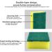 Heavy Duty Scrub Sponge 12pcs Kitchen Scrubbing Sponges 3.9 2.8 1.2inch Cellulose Sponge Cleaning Sponge Scourers Multi-Use for Kitchen Bathroom Furniture Dishes Car - Buy Online on SooperMarket.com