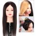 Real Hair Tailor Puppet Female Training Head - 16inch Hair Salon Practice Model for Dyeing & Trimming - Buy Online on SooperMarket.com