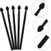 PLAFOPE 5pcs Silicone Eyeshadow Brush Cream Applicator Lip Balm Creamy Aluminum Cosmetic Eye Shadow Brush 13x1cm Black - Buy Online on SooperMarket.com