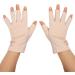 Manicure Gloves UV Protection Stretchy Breathable Fingerless Fiber Cotton Nail Lamp Gloves for Home Salon Grey (Light Yellow) - Buy Online on SooperMarket.com