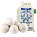 Wool Dryer Balls 6-Pack Drying Balls for Laundry Reusable As Natural Fabric Softener Reduce Clothing Wrinkles Drying Clothes Faster Eco-Friendly