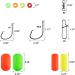 Dr.Fish 200PCs Pompano Rig Making Kit | Surf Fishing Rig Accessories | Saltwater Bottom Rig Parts with Circle Hooks, Beads, Swivels, and Snaps - Buy Online on SooperMarket.com