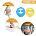 FRCOLOR 2pcs Shampoo Cap Bonnets for Toddlers - Bath Visor & Sun Hat Combo | Assorted Colors | 29.5X27.5CM - Buy Online on SooperMarket.com