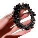 Elegant Black Crystal Beads Hair Tie Scrunchies - Boho Hair Accessory for Women and Girls - Buy Online on SooperMarket.com