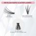 BEYELIAN DIY Eyelash Extension Kit | Cluster & Individual Lashes with Glue and Tweezers | 3D Cluster Lash Extensions (0.07mm 10/20 roots) - 240Pcs - 0.10 20Roots - Buy Online on SooperMarket.com