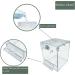 PINVNBY Acrylic Parrot Bath Box - No-Leakage Bathtub for Cage - Hanging Tube Shower Box - Water Injector Balls - Toys for Small Pet Birds - Transparent (6 Pcs) - Buy Online on SooperMarket.com