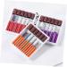 POPETPOP 1 Set Nail Gel Electrical Tools Acrylic Nail Tools Pedicure Bits Nail Art Equipment Nail Drill Heads Nail Drill Bits 5 Piece Set Grinding Head Nail File Brightener Purple Grid 4.50X0.30X0.30CM Purple - Buy Online on SooperMarket.com
