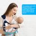 Vicloon Baby Sling Carrier for Newborns | Soft & Breathable 3D Mesh | Adjustable Buckles | Up to 20 kg | Blue Lattice Style - Buy Online on SooperMarket.com