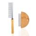 2 pieces flea comb wooden lice comb for dogs and cats nit comb for against fleas lice in dogs & cats