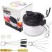Ultimate Airbrush Cleaner Kit with Solution, Holder, and Glass Cleaning Pot - Efficient Airbrush Cleaning Solution - Buy Online on SooperMarket.com