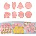 ABOOFAN 8pcs Christmas Cartoon Pie Chocolate Fudge Christmas Cookie Stamper Lovely Cookie Mold 3D Candy Tool - Buy Online on SooperMarket.com