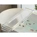 Acrylic Bathtub Tray Caddy with Non-Slip Surface and Gold Handles - Buy Online on SooperMarket.com