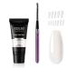 Rosalind Geln gel starter set white poly nail nail extension gel with nail brush nail tips 60ml white uv/led nail polish acrylic gel nail extension gel manicure set diy at home opal