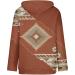 Women's Western Aztec Geometric Hoodie Sweatshirt - Coffee, 3X-Large - Buy Online on SooperMarket.com