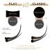 LashView 0.20mm D Curl Ellipse Flat Eyelash Extensions - Soft & Easy Application Mixed Tray (1 Pack) - Buy Online on SooperMarket.com