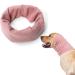Dog Snood Dog Earmuff for Dog Neck Dog Head Wrap Pet Ears Warmer for Noise Protection Pink Elastic Dog Ear Covers for Shower Grooming Anxiety Relief Ear Defenders Noise for Puppy