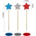 36 Pieces Glitter Star 4th of July cupcake toppers Glitter Gold Star Cakes Toppers for Independence Day 4th of July Party Supplies Favors(Blue Red White) - Buy Online on SooperMarket.com
