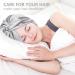 22 Momme 100% Pure Mulberry Silk Grey Sleep Cap for Women - Double Layer Hair Bonnet for Sleeping - Buy Online on SooperMarket.com