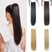 PrinFantasy Blonde Curly Clip In Ponytail Hair Extension 22 inch - Light Brown Fake Ponytail Extension - Buy Online on SooperMarket.com