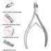 BEZOX Stainless Steel Cuticle Clippers - Professional Manicure Cuticle Nipper (6mm) Sand Silver - Buy Online on SooperMarket.com