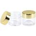 Beauticom 7g Clear Acrylic Jars Leak Proof Thick Wall for Beauty & Cosmetics (48 Pack with Gold Lids - Buy Online on SooperMarket.com