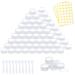 100 pieces of jaws 5ml empty can mini clear cremal trial transparent cremeglas cosmetic bottle container with screw cap rice set used for lip balm lotion white 100 white