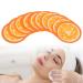 10 Pieces Orange Pattern Face Mask Paper | DIY Cotton Facial Mask Leaves for Spa Skin Care | Moist Compress - Buy Online on SooperMarket.com
