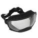 Socobeta Dog Goggles Eye Wear Protection Anti UV Pet Sunglasses Adjustable Glasses Strap Black frame transparent