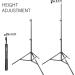 EMART 8.5FT Light Stand Kit with 5/8 Reflector Holder - Heavy Duty Metal Clamp, Umbrella Hole, Photography Studio Equipment - Buy Online on SooperMarket.com