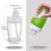 16oz Empty Pump Bottles 2 Pack - Refillable Plastic Soap Dispenser for Shampoo, Lotion, Body Wash - Includes Labels - Cleaning Solutions - Buy Online on SooperMarket.com
