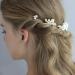 Bohemian Vintage Pearls 5Pcs Hair Comb Set - Bridal Hair Accessories in Silver - Buy Online on SooperMarket.com
