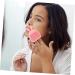 minkissy 12 Pcs Rabbit Ears Facial Brush Facial Cleanser Brush Hand Held Massager Face Massager Brush Crystal Perfume Bottle Wash Face Home Facial Brush Body Face Brush Cat Paw Washbasin Light Pinkx3pcs 7.5x7.5cmx3pcs - Buy Online on SooperMarket.com