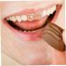 Healeved 3 Pcs Scorpion Single Braces Costume for Men Gold Tooth Photo Props Vampire Like Real 14k - Buy Online on SooperMarket.com