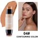 Erinde 2PCS Contour Foundation Stick with Brush Highlighter Bronzer Pen Face Brightens Shades Pencil Highlighting Shade Highlight Shaping Stick Waterproof Longwear Makeup (#01+#04). #04+#01 - Buy Online on SooperMarket.com