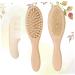 Healeved Wood Tools Scalp Massager Brush Set for Babies - Gentle Massage and Detangling Hairbrush - Buy Online on SooperMarket.com